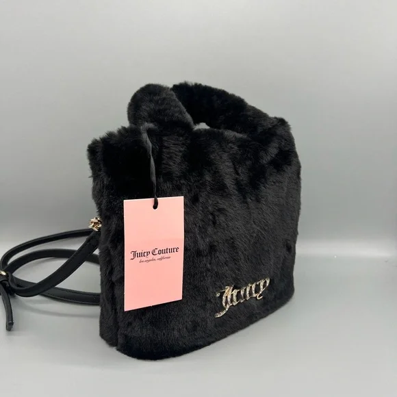 Juicy couture fluffy mini tote purse - Picture 2 of 11